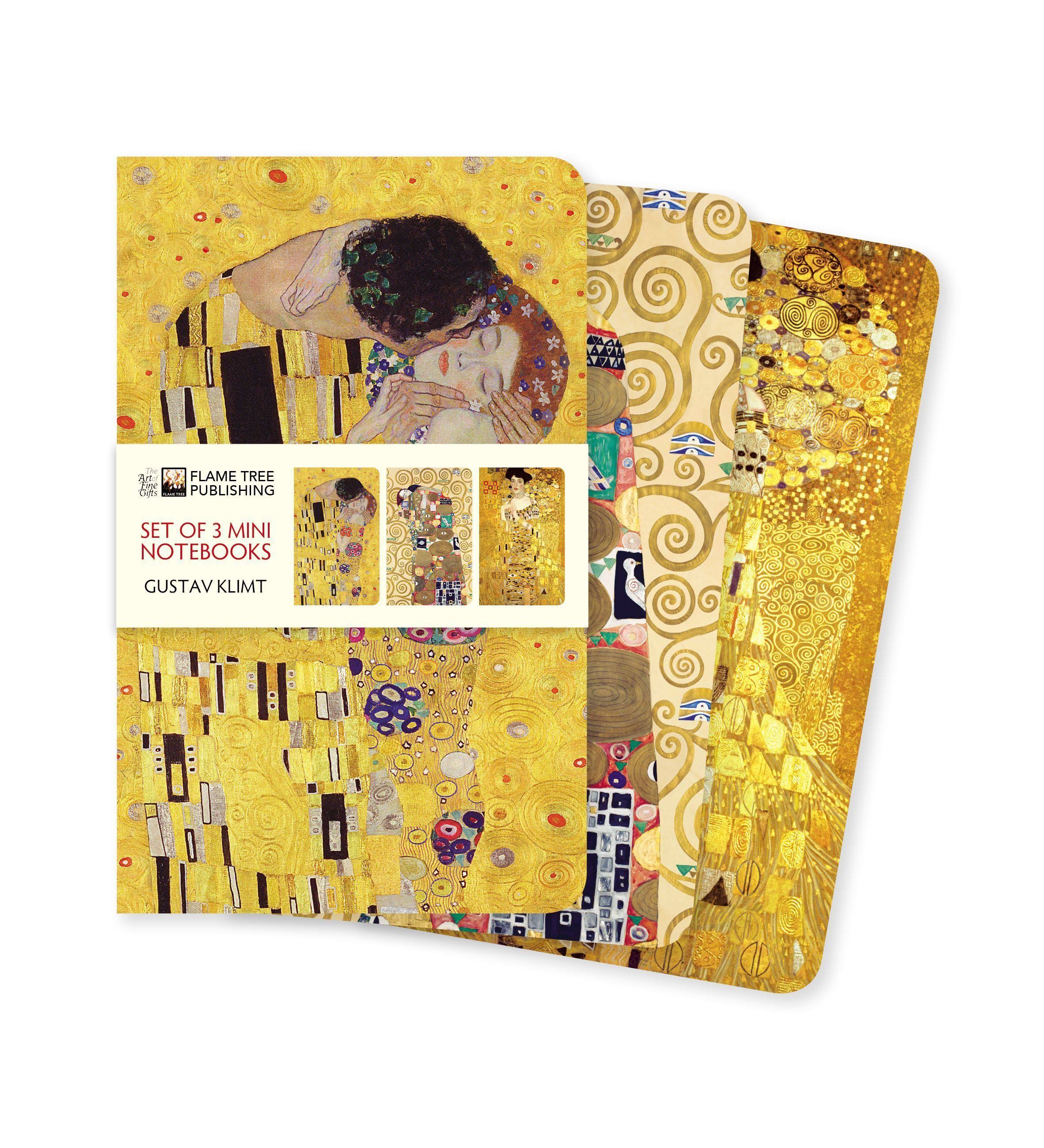 Gustav Klimt Mini Notebook Collection by Flame Tree Studio