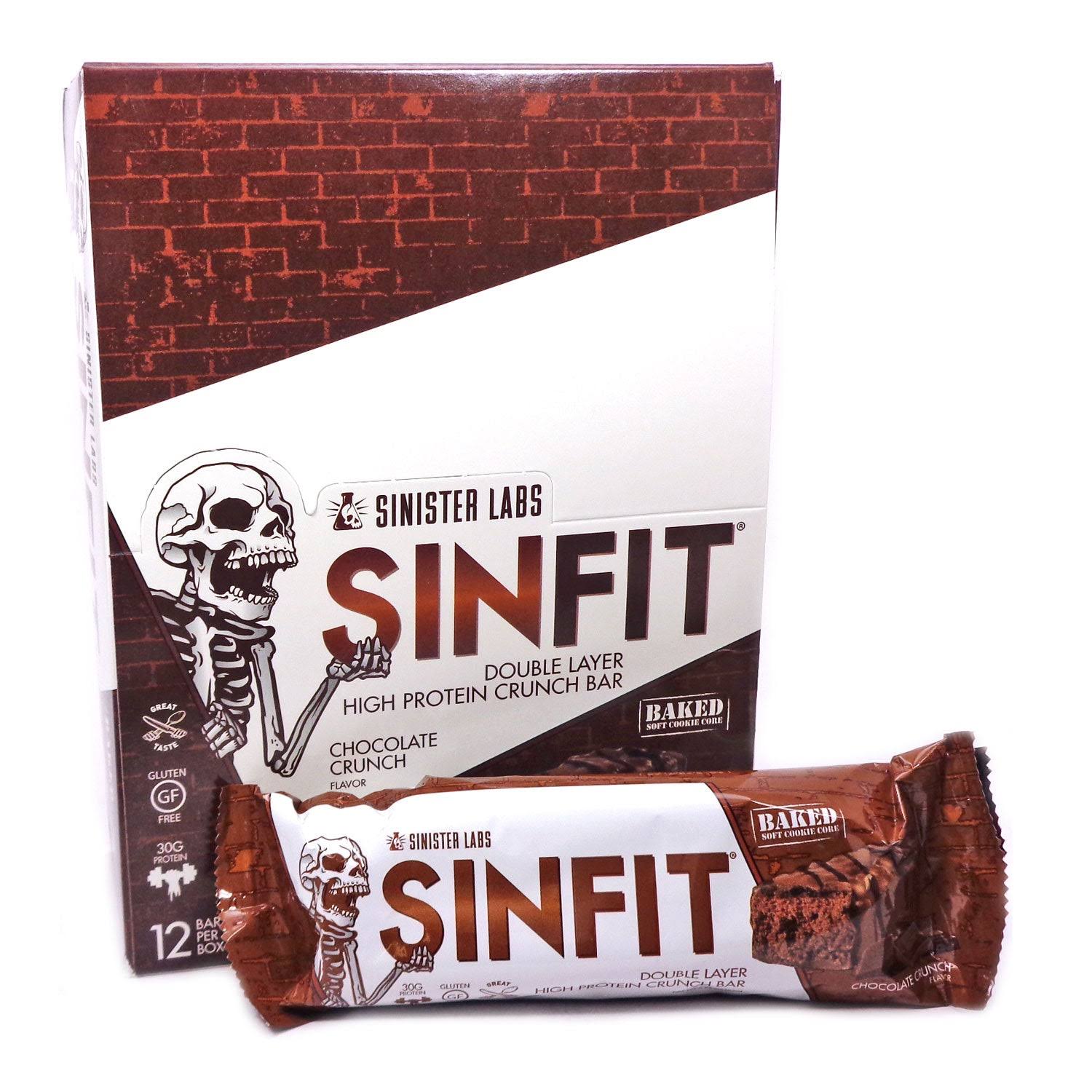 Sinister Labs Sin Fit Protein Bar | Functional Food 1 Bar / Chocolate Crunch