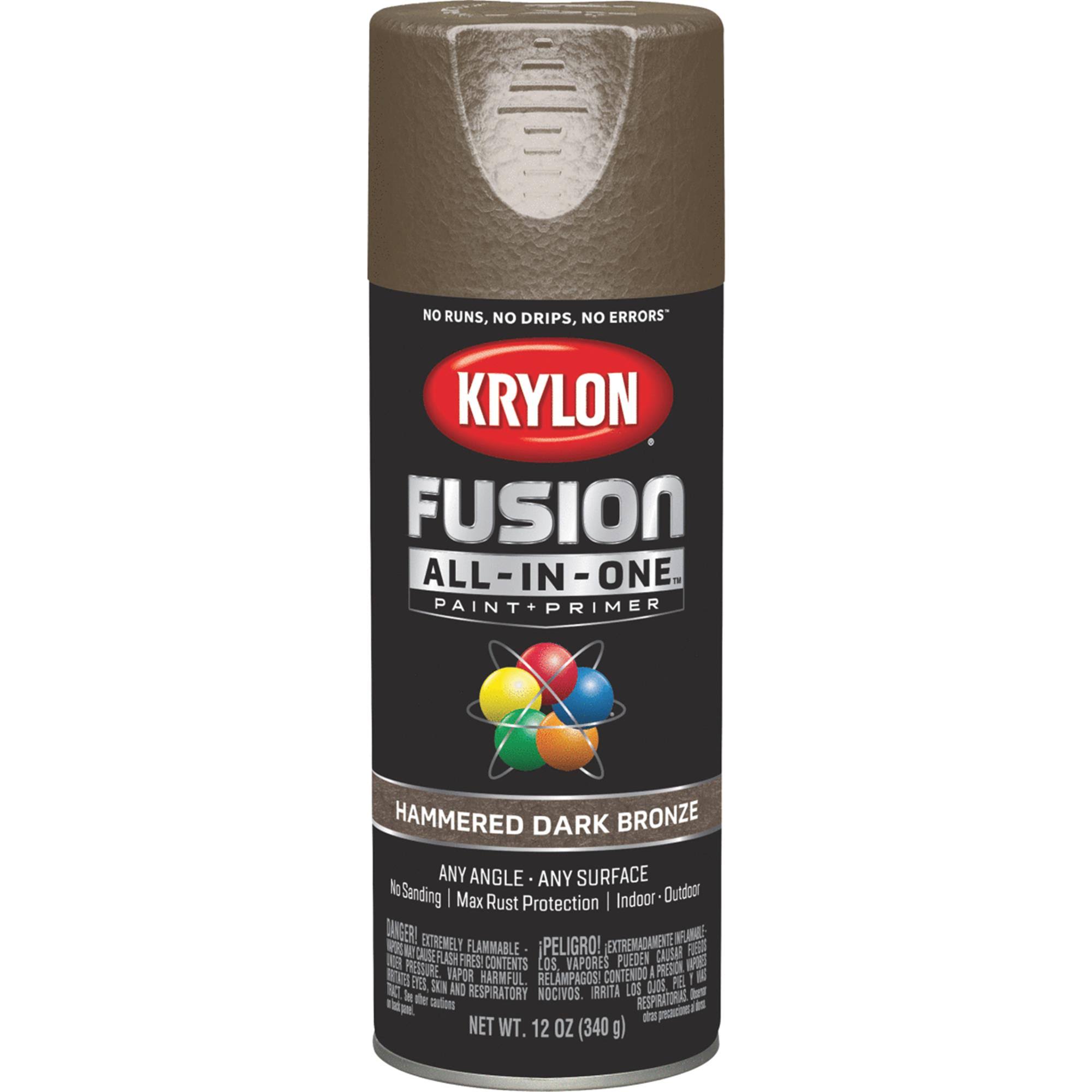 Krylon Hammered Dark Bronze Fusion All-in-One Spray Paint & Primer - 12 oz