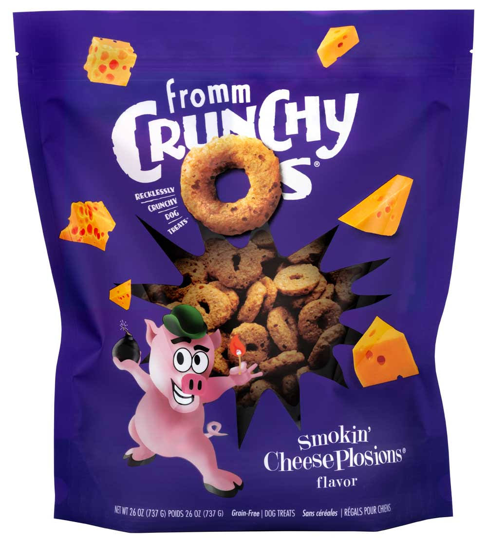 Fromm Crunchy O's Dog Treats, 26 oz. (Smokin' CheesePlosions Flavor)