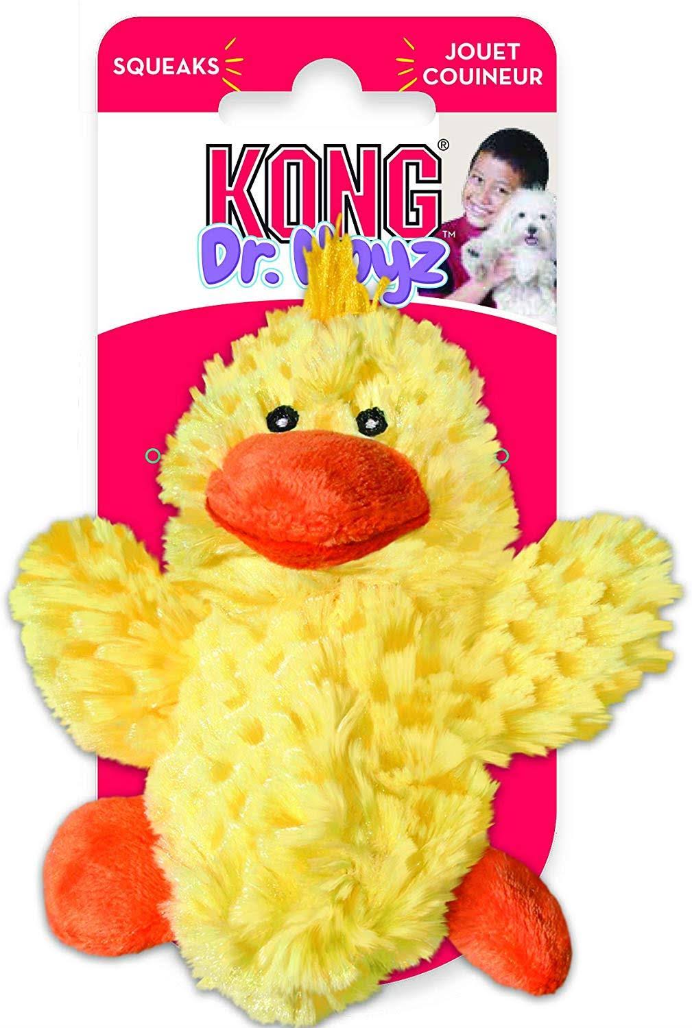 Kong Duck Dog Toy - Small, Yellow