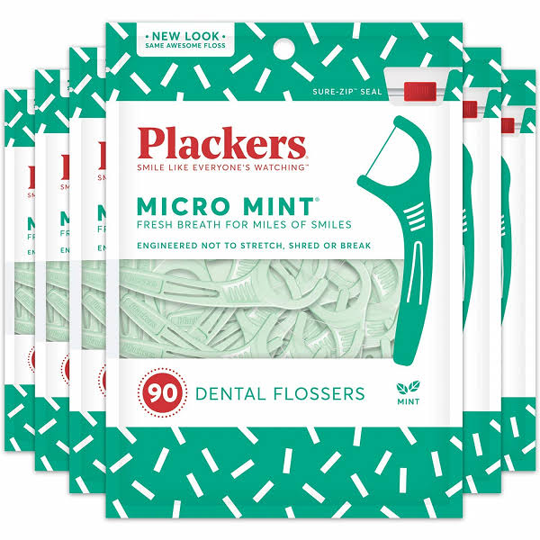 Plackers Micro Mint Dental Flossers Pack - 150pk