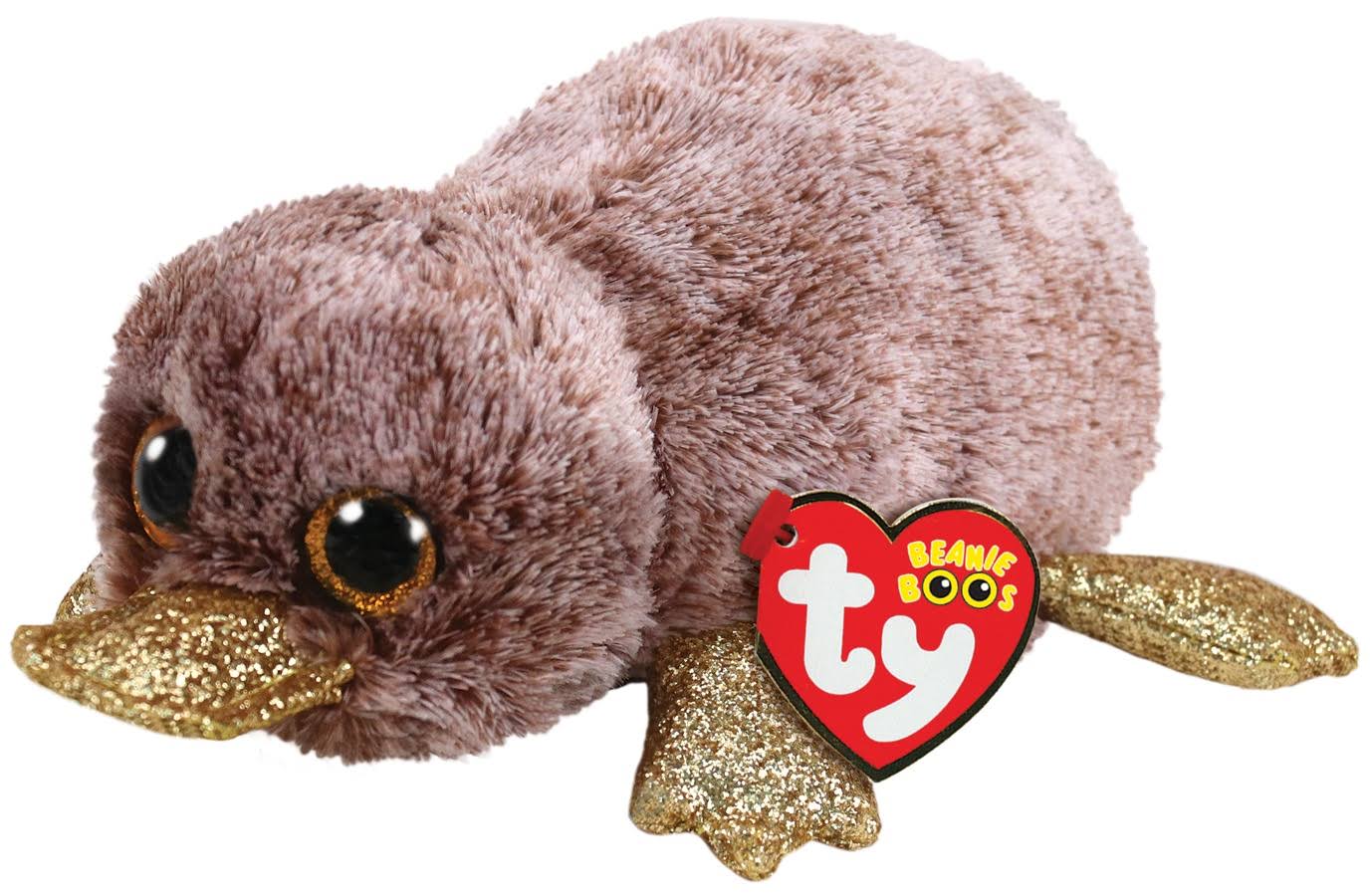 Ty Beanie Platypus Plush Toy - Boo Brown, Small