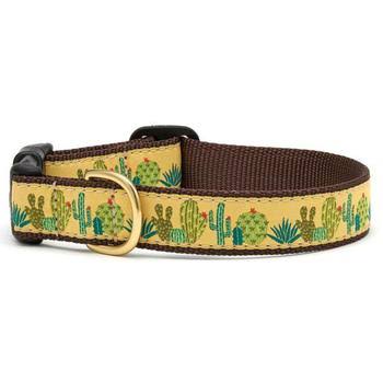 Succulents Dog Collar by Up Country - X-Small - Narrow 5/8”