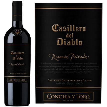 Concha Y Toro Casillero Del Diablo Reserva Privada, South America (Vintage Varies) - 750 ml bottle