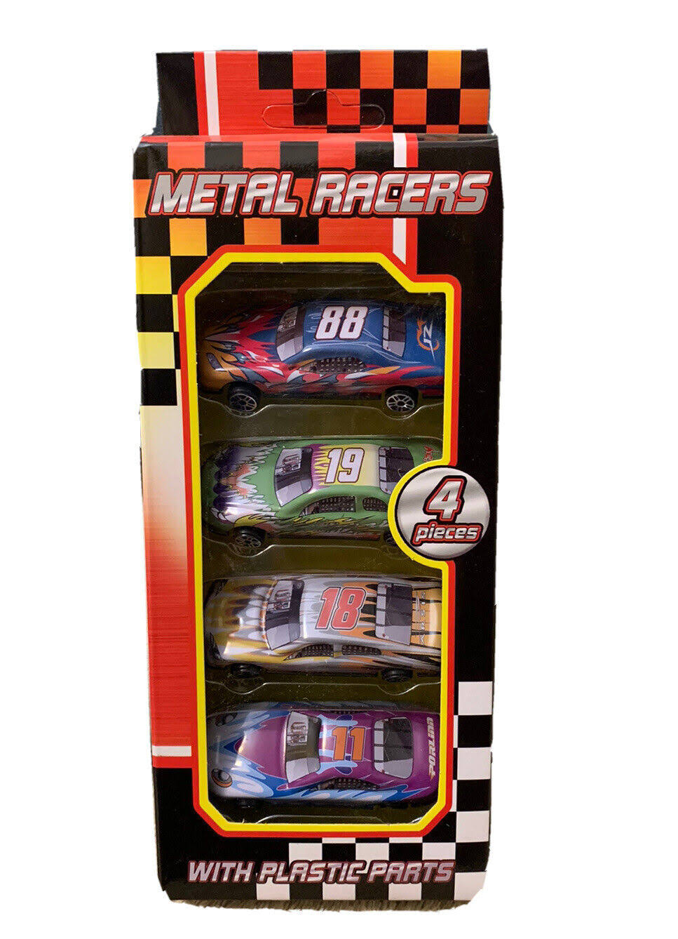 Kandy Toys Metal Racer Kids Cars Gift Set - 4pcs