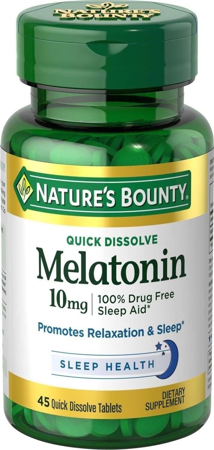 Nature's Bounty Quick Dissolve Melatonin 10mg Tablets