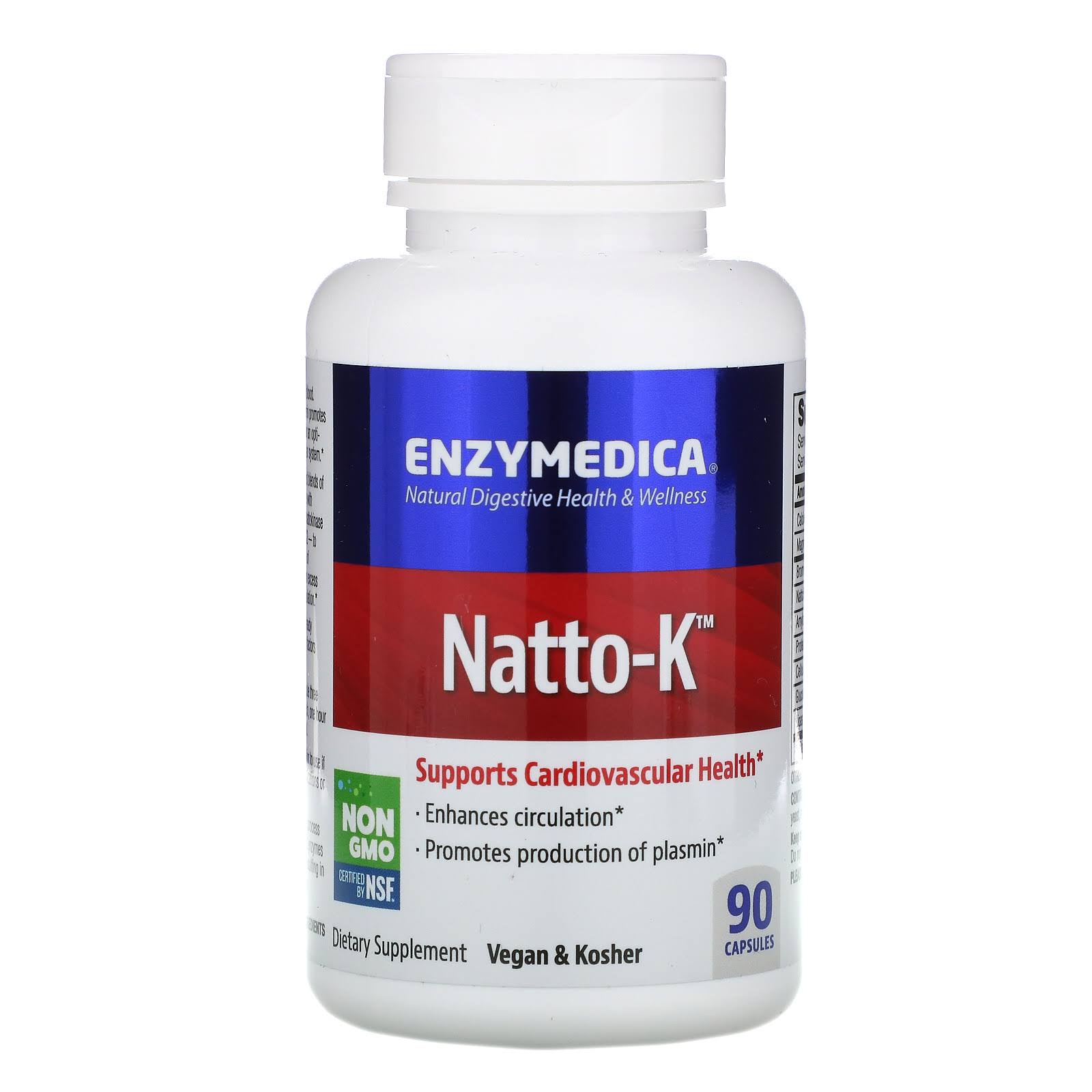 Enzymedica Natto-K Dietary Supplement - 90 Capsules