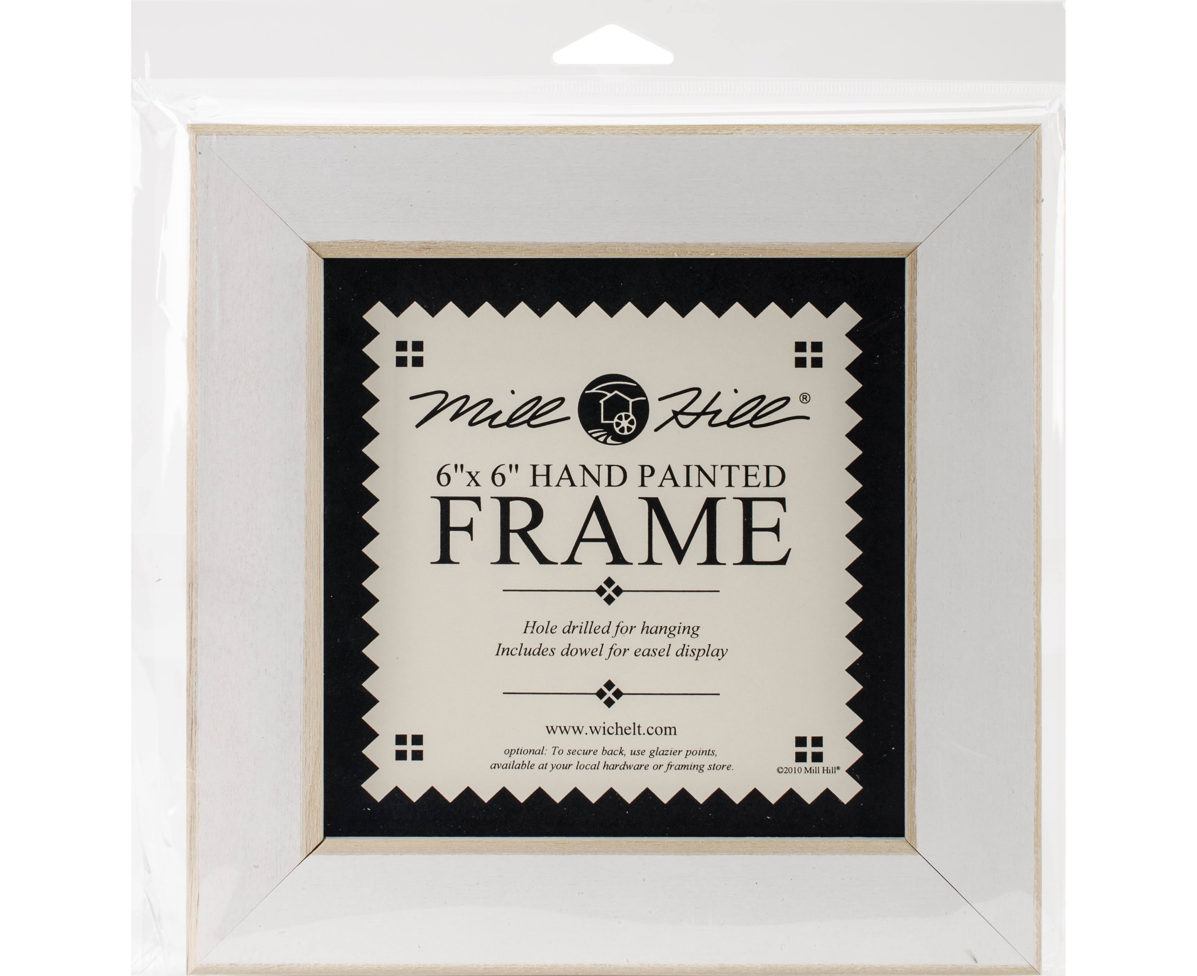 Mill Hill Wooden Frame - Antique White, 6" x 6"