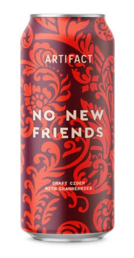 Artifact No New Friends Cranberry Cider 4pk Cans CN (4 Pack cans)