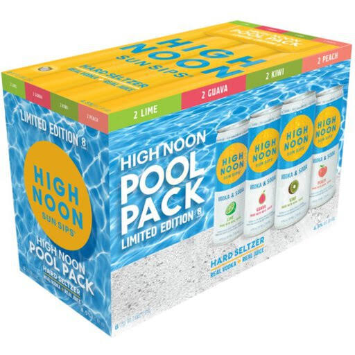 High Noon Hard Seltzer Pool Variety Pack, Cans