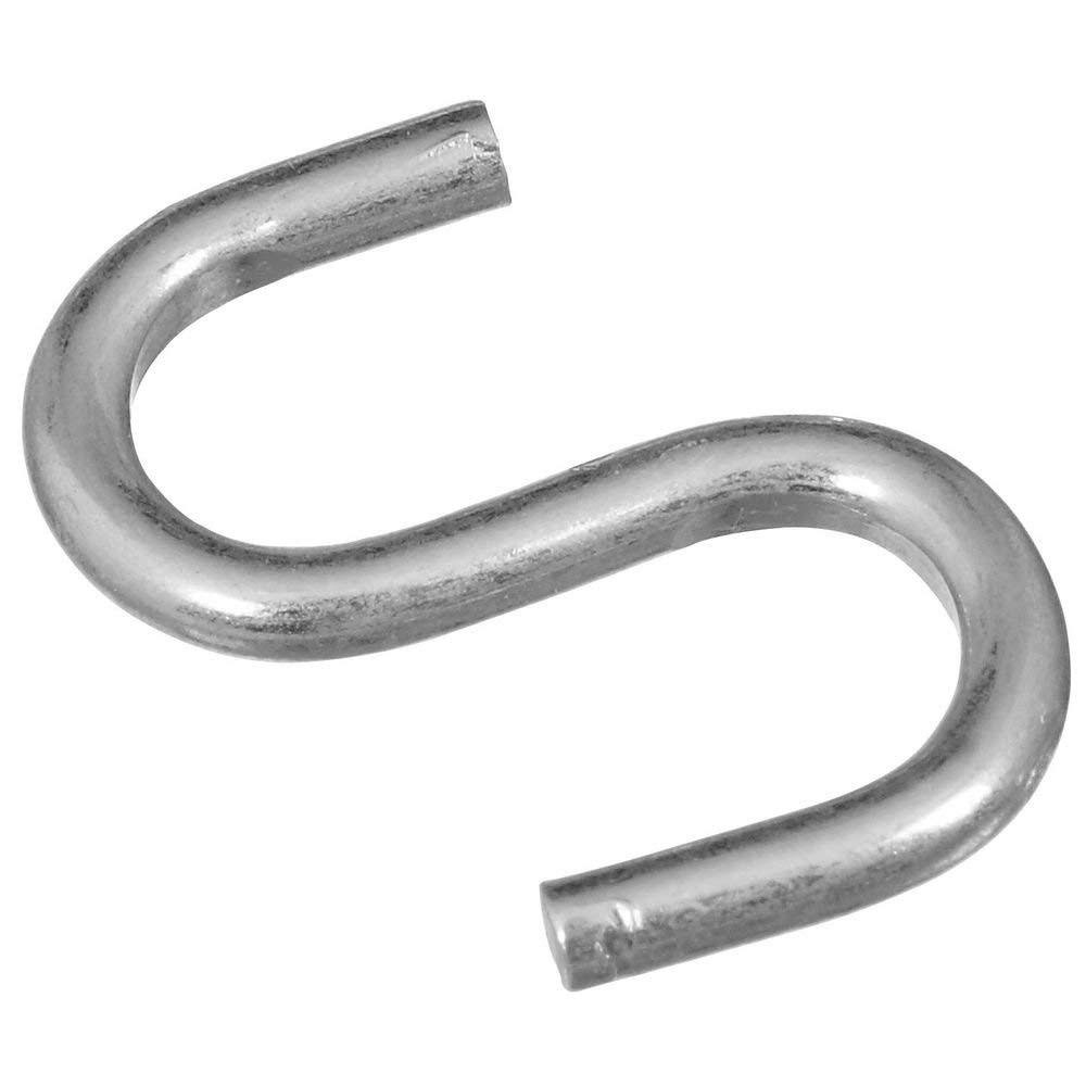 Stanley Hardware Zinc Plated Steel Open S Hook - 2.5cm