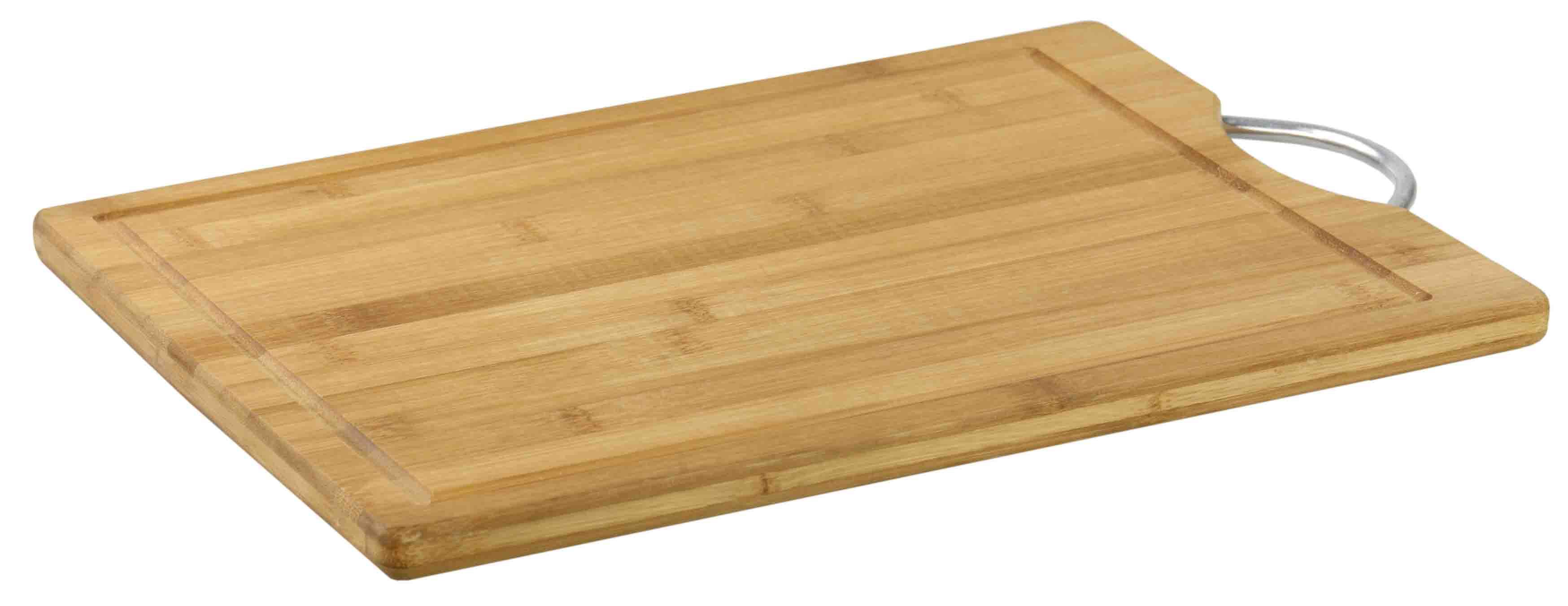 Home Basics Bamboo Cutting Board - with Handle Large, 16"
