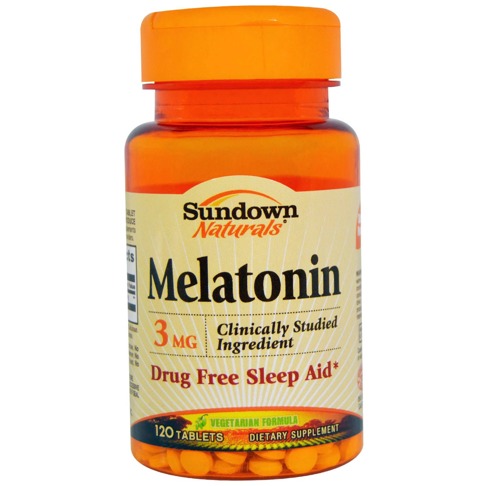 Sundown Naturals Melatonin Dietary Supplement - 120 Tablets