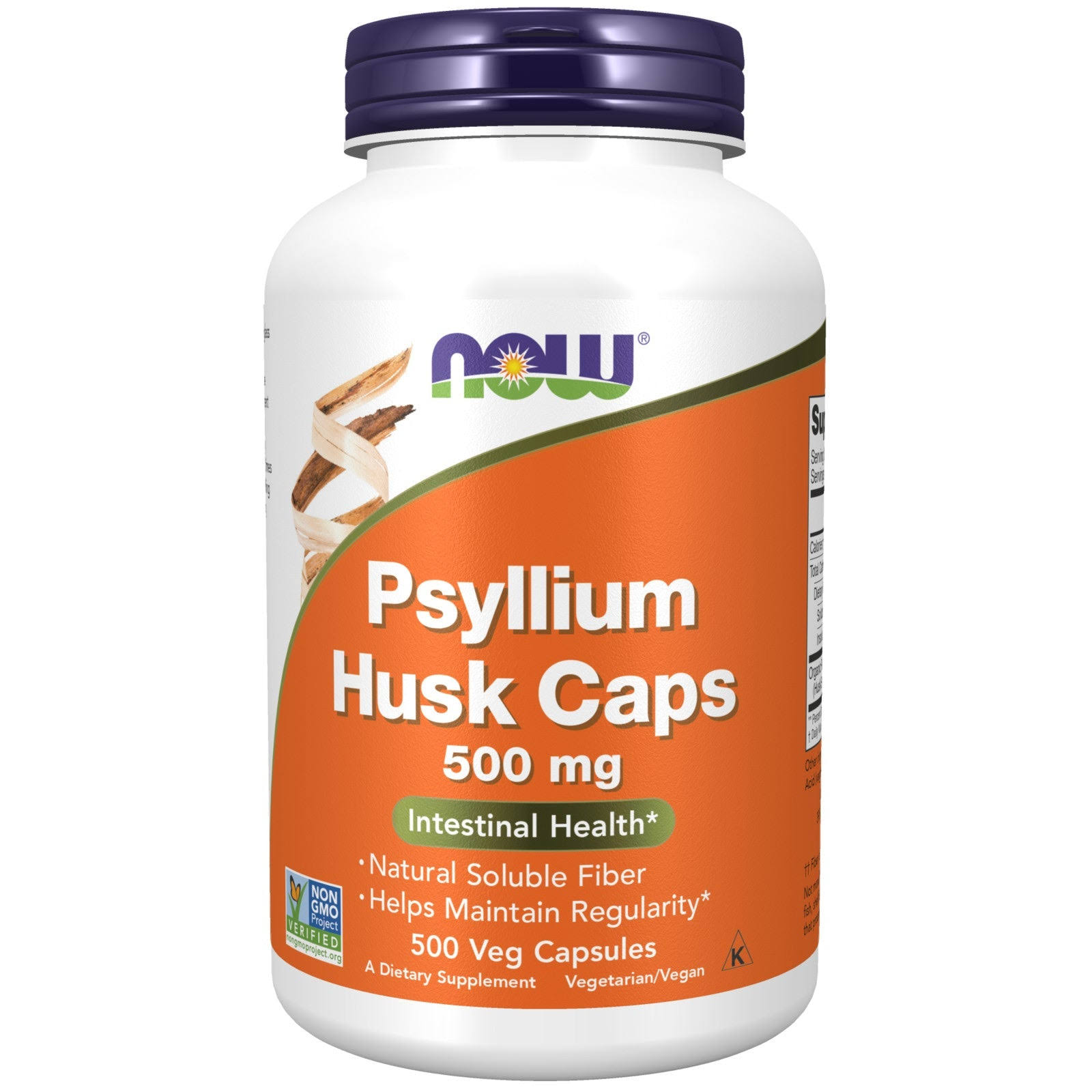 Now Foods Psyllium Husk Caps - 500mg, 500 capsules