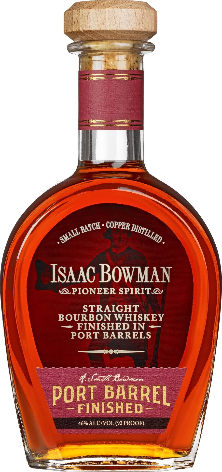Isaac Bowman Port Barrel Finished Straight Bourbon Whiskey 750ml Bottle