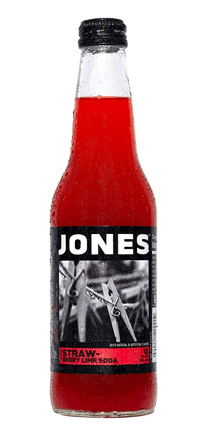 Jones Pure Cane Soda - Strawberry Lime, 354ml