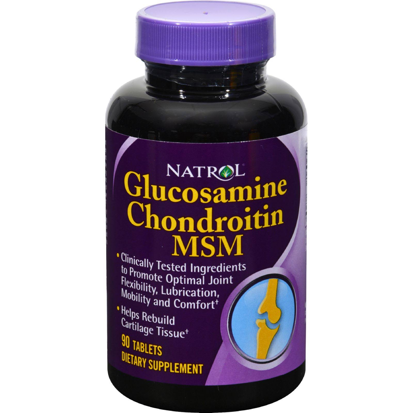 Natrol - Glucosamine Chondroitin & MSM - 90 Tablets