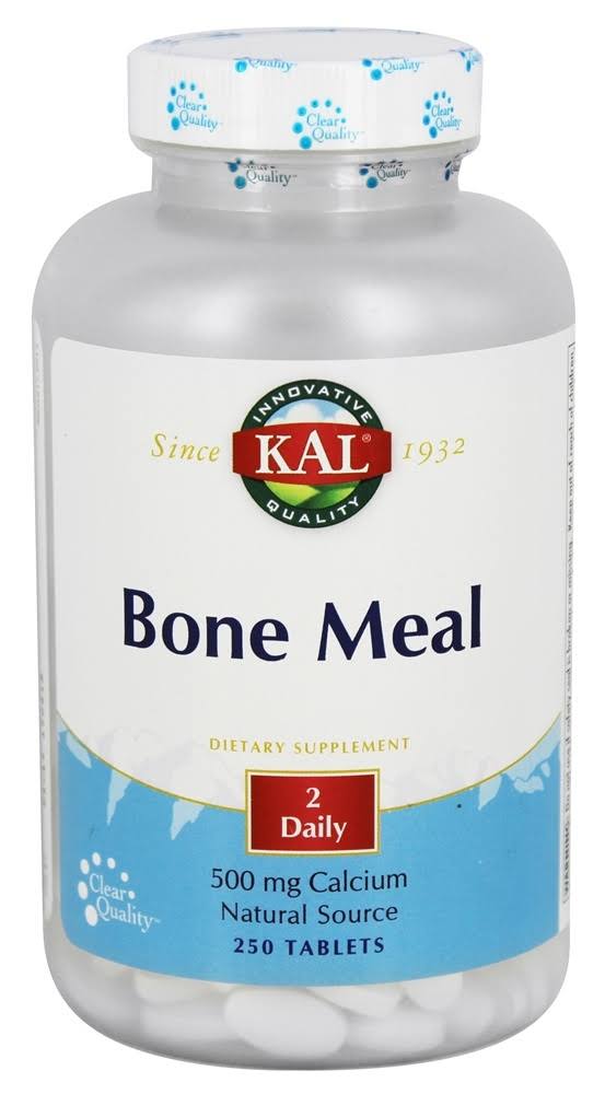 Kal Bone Meal 500mg Dietary Supplement - 250 Tablets