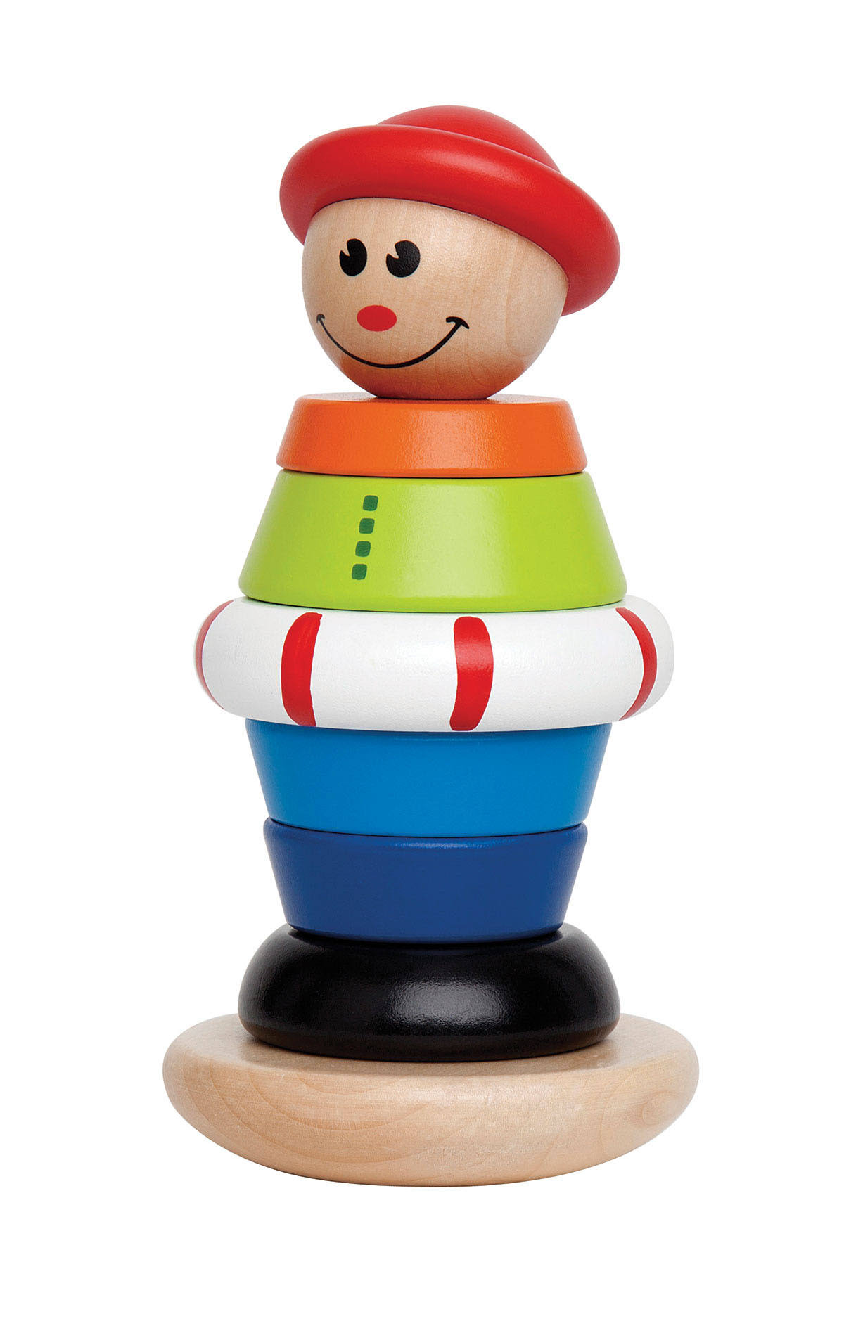 Hape Early Explorer Stacking Jack Wooden Ring Toy