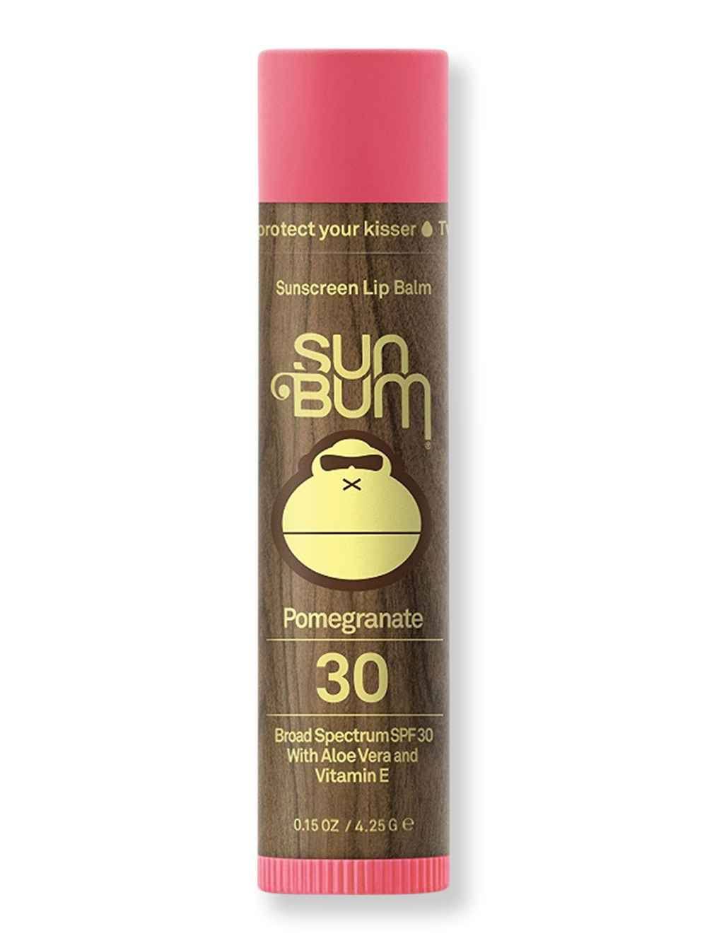 Sun Bum Scented Lip Balm - Pomegranate, Broad Spectrum, SPF 30, .15oz
