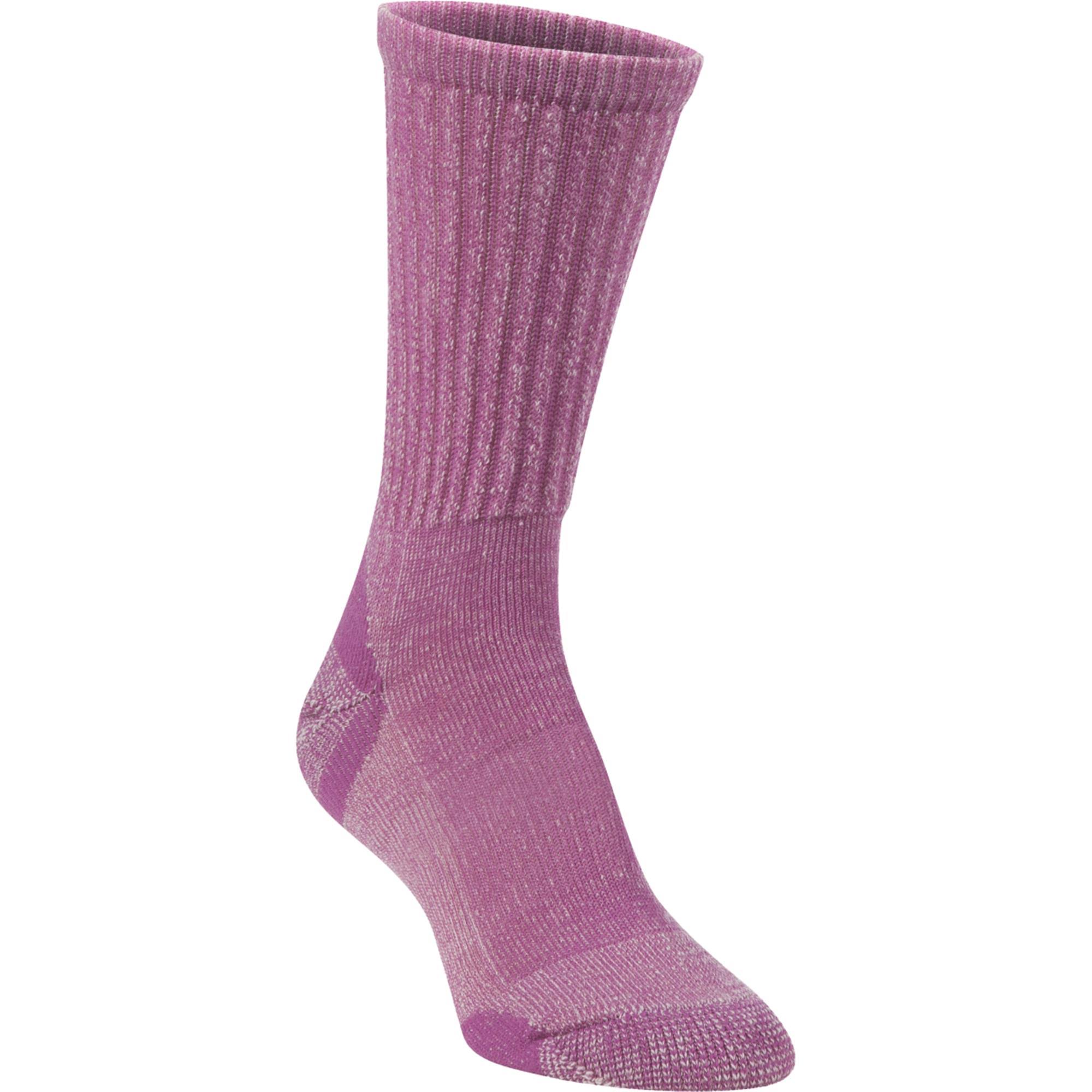 Hiwassee Trading Company Women's Medium Lavender Lightweight Hiking Crew Sock 73551