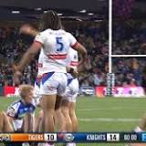 RE-LIVE: Knights lost for words after rare win, beating Tigers in thriller; Cowboys stripped of try in controversial scenes ...