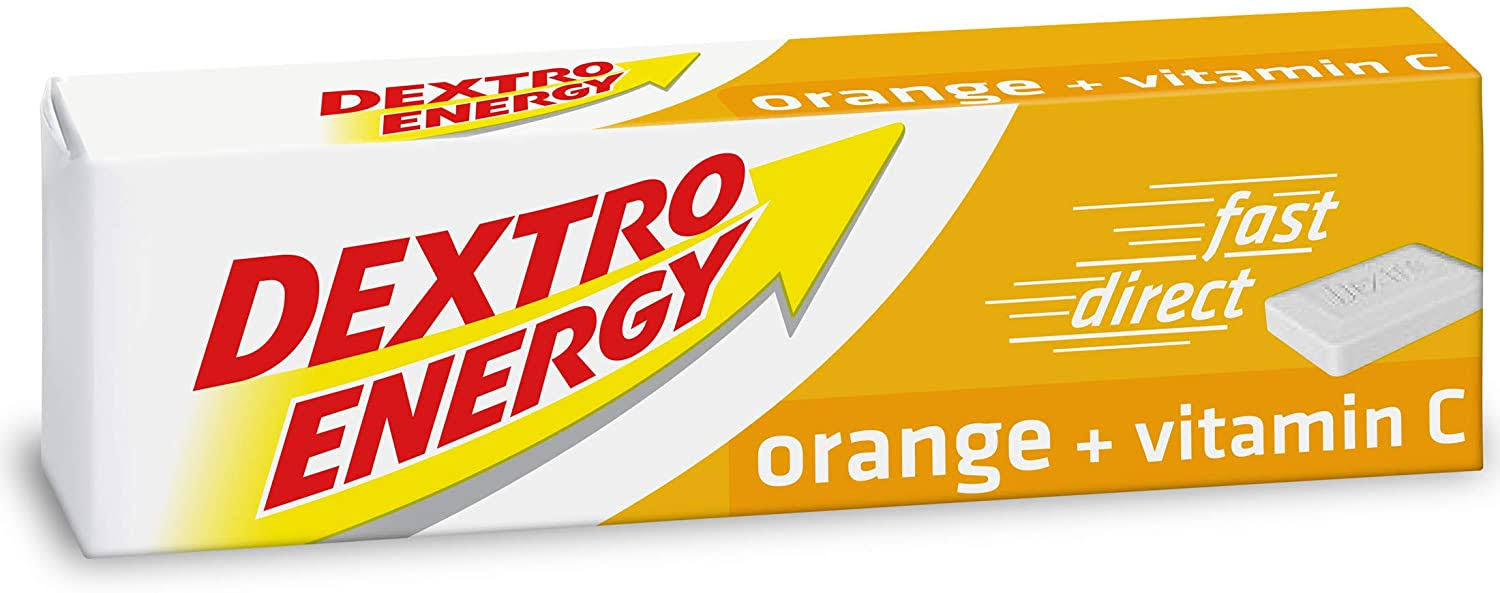 Dextro Energy - 24 Packs -Orange Glucose Tablets with Vitamin C, 47g