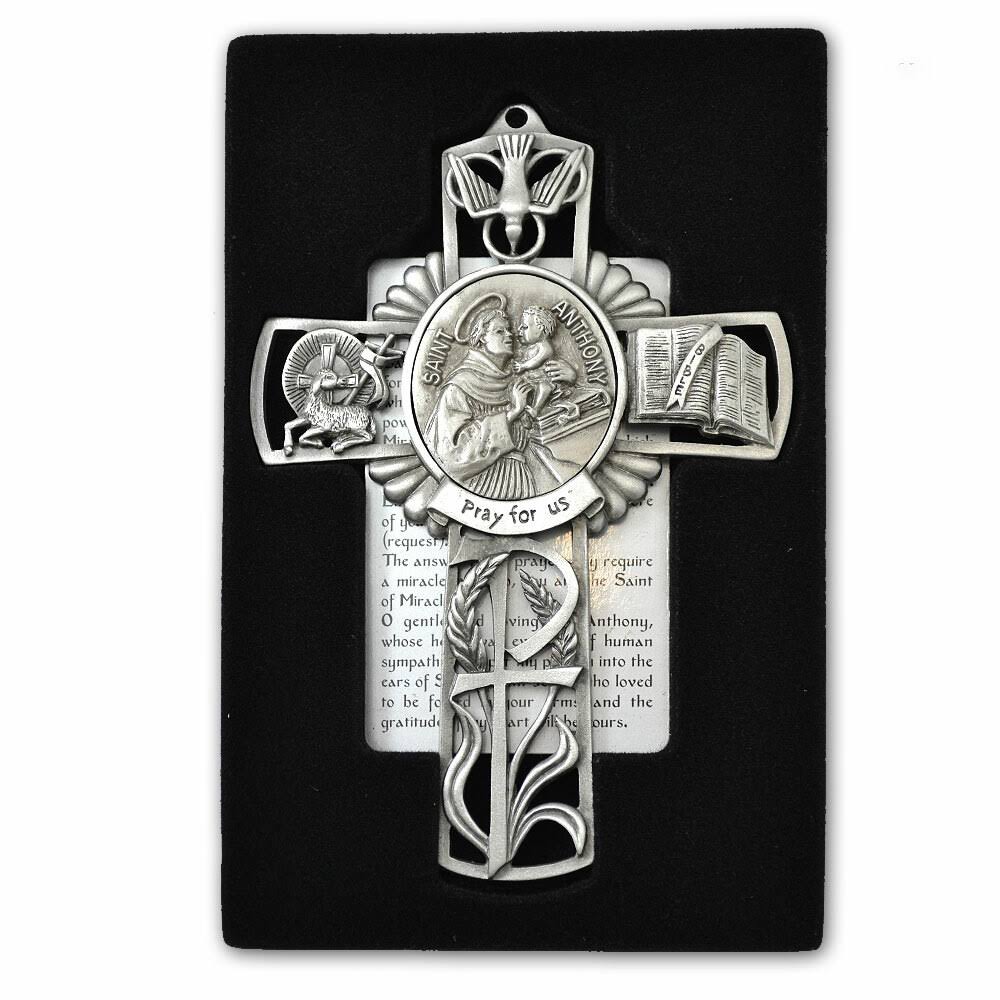 St Anthony Pewter Cross | St. Patricks Guild