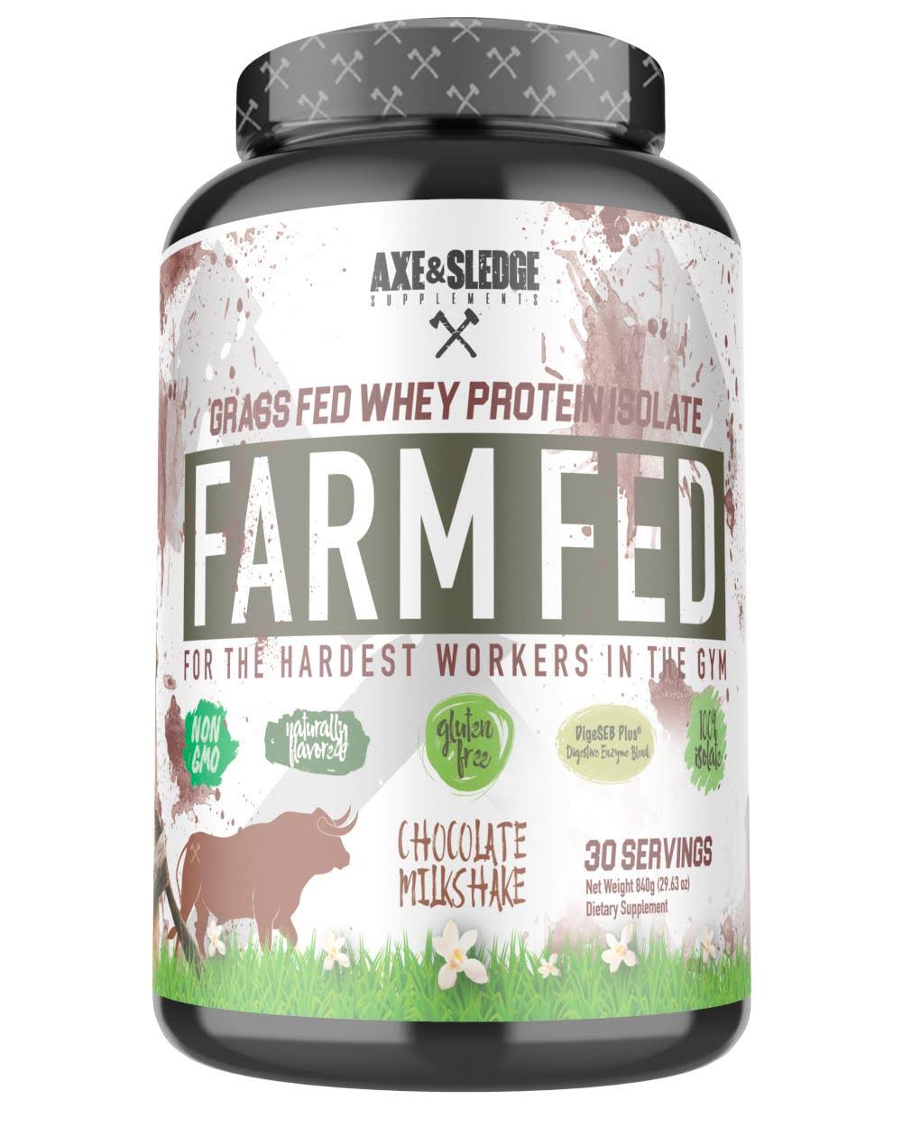 Axe & Sledge Farm Fed Whey Protein - 30 Servings, Chocolate Milkshake