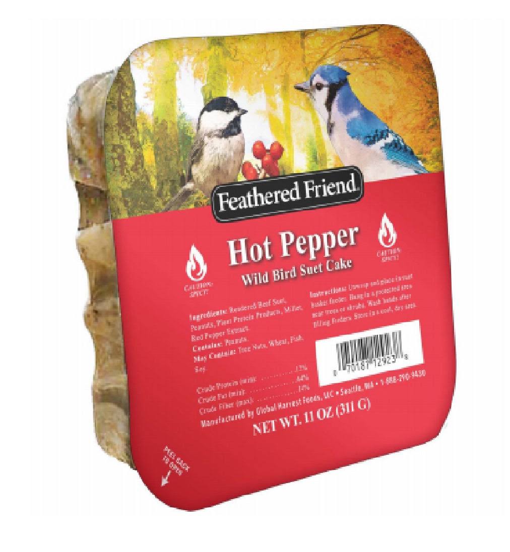 Global Harvest Foods 109807 Hot Pepper Wild Birds Suet Cake