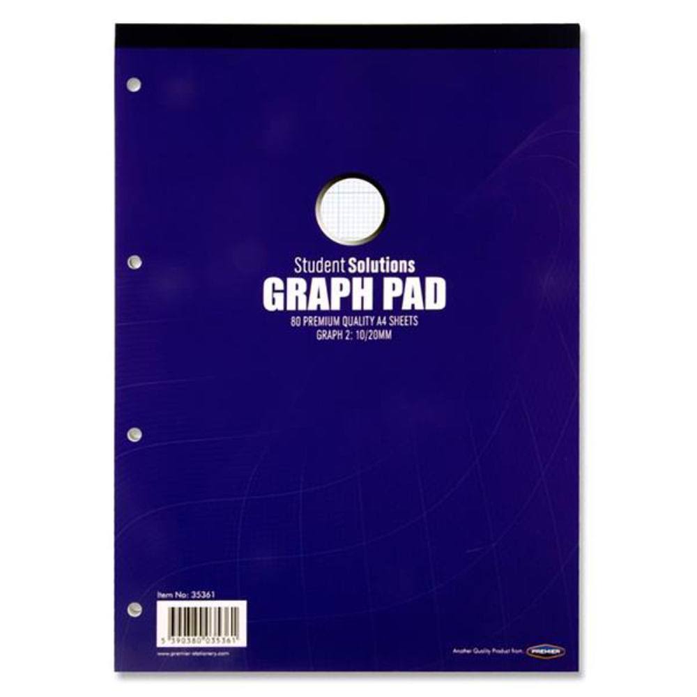 STUDENT SOLUTIONS A4 GRAPH PAD 80 SHEETS