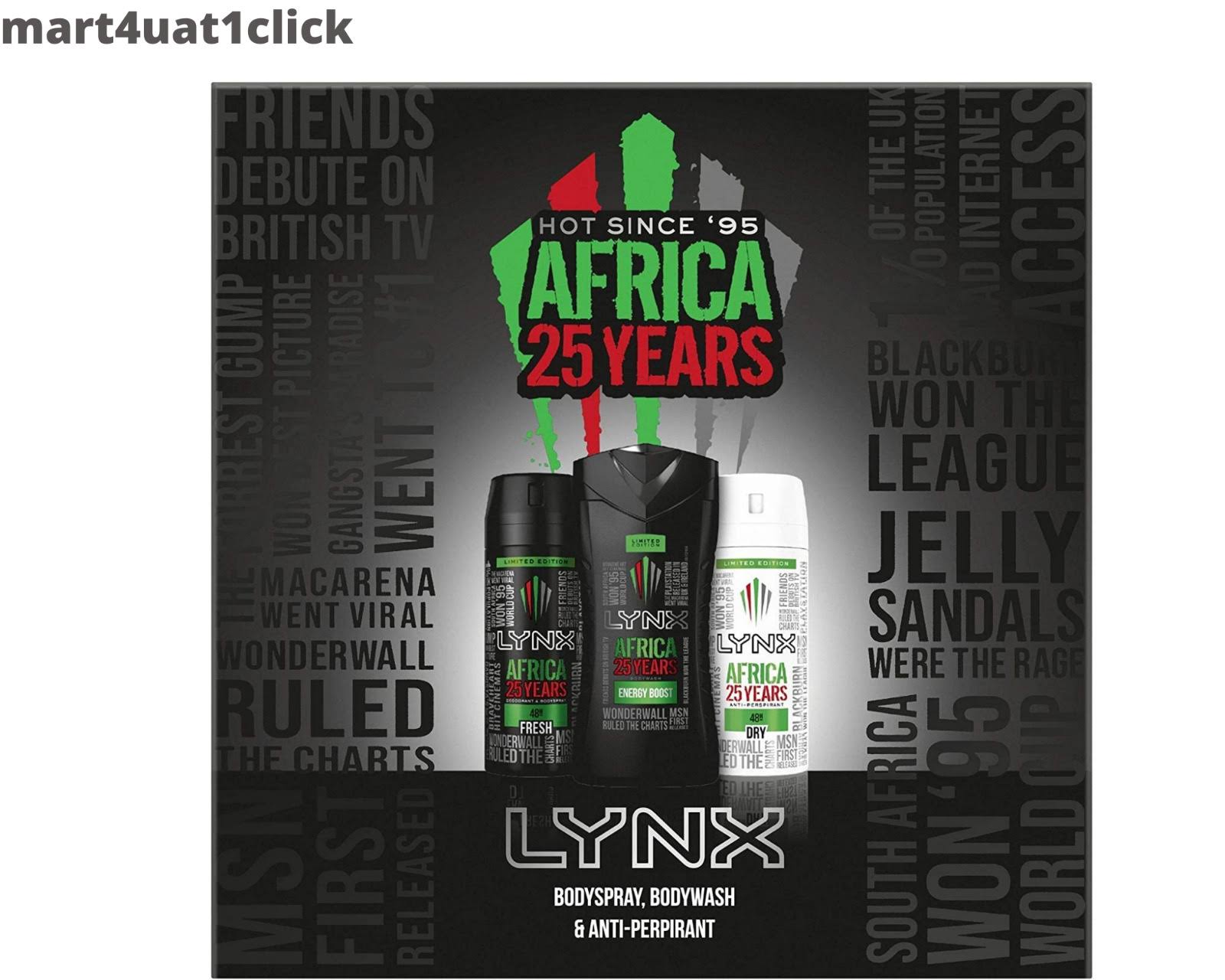 Lynx Africa 25 Years Trio Gift Set - One Size