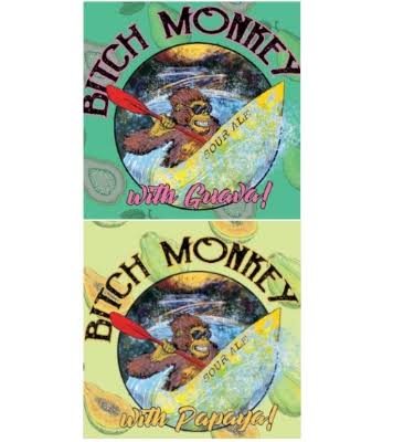 7 Locks Brewing Beer, Sour Ale, Bitch Monkey - 6 pack, 12 fl oz cans
