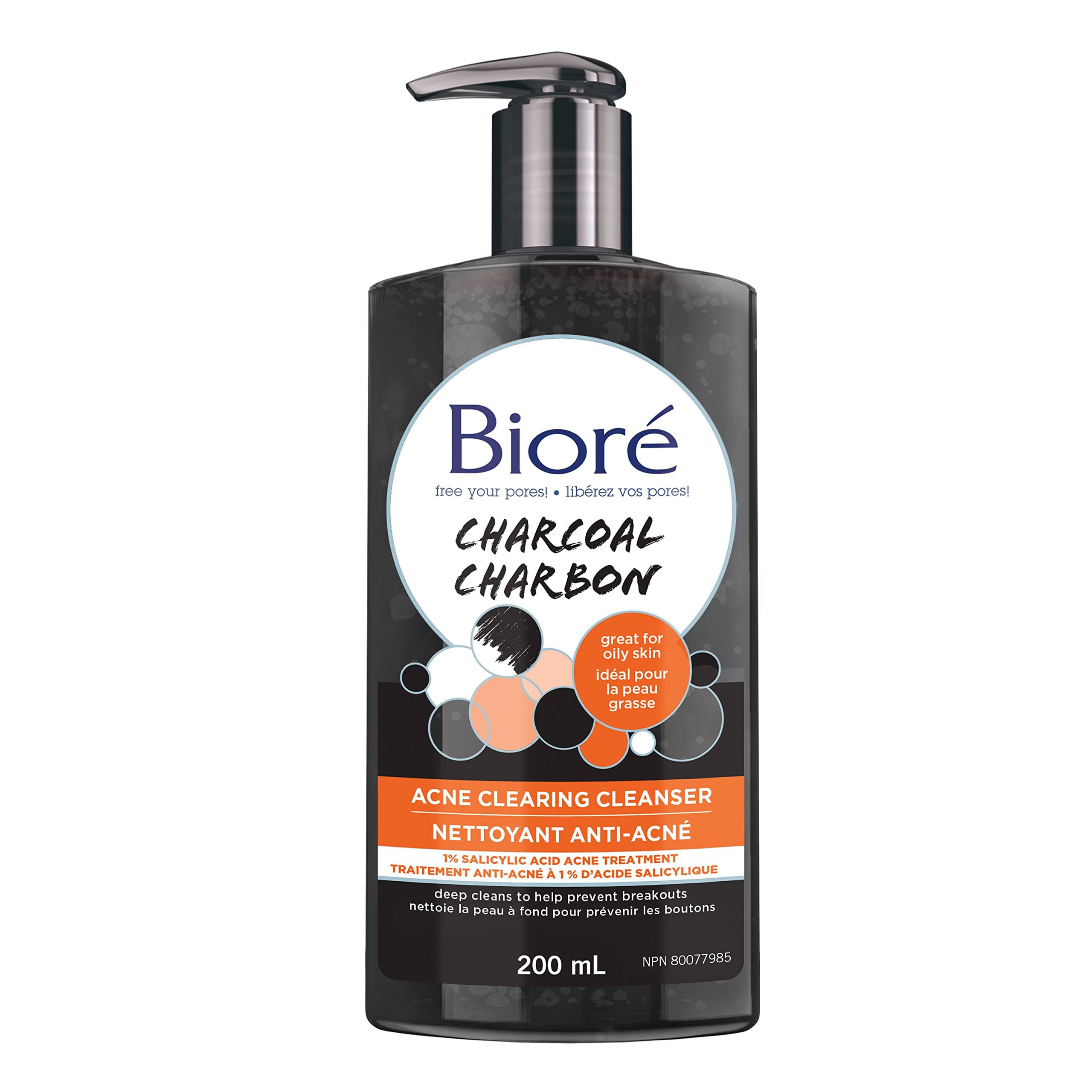 Biore Charcoal Acne Clearing Cleanser - 200ml