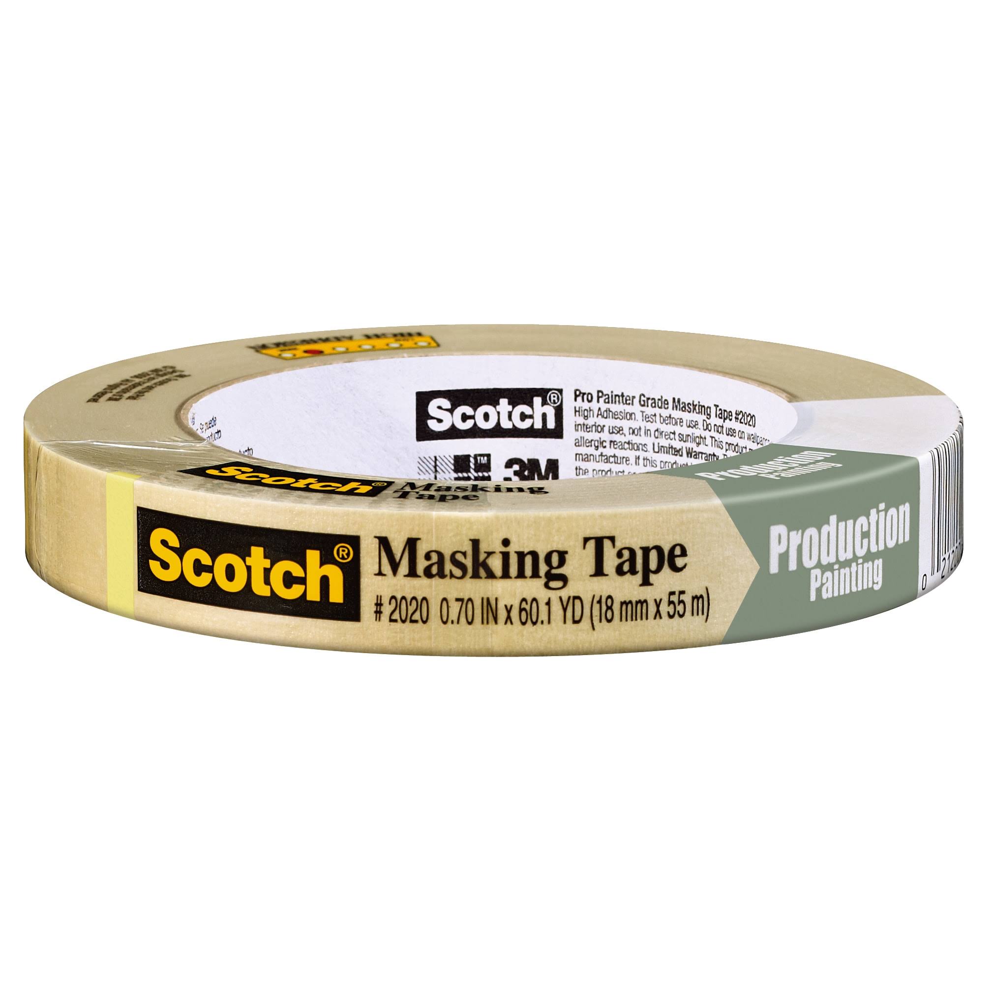 3M Scotch Masking Tape - Production Painting, 18mm x55m