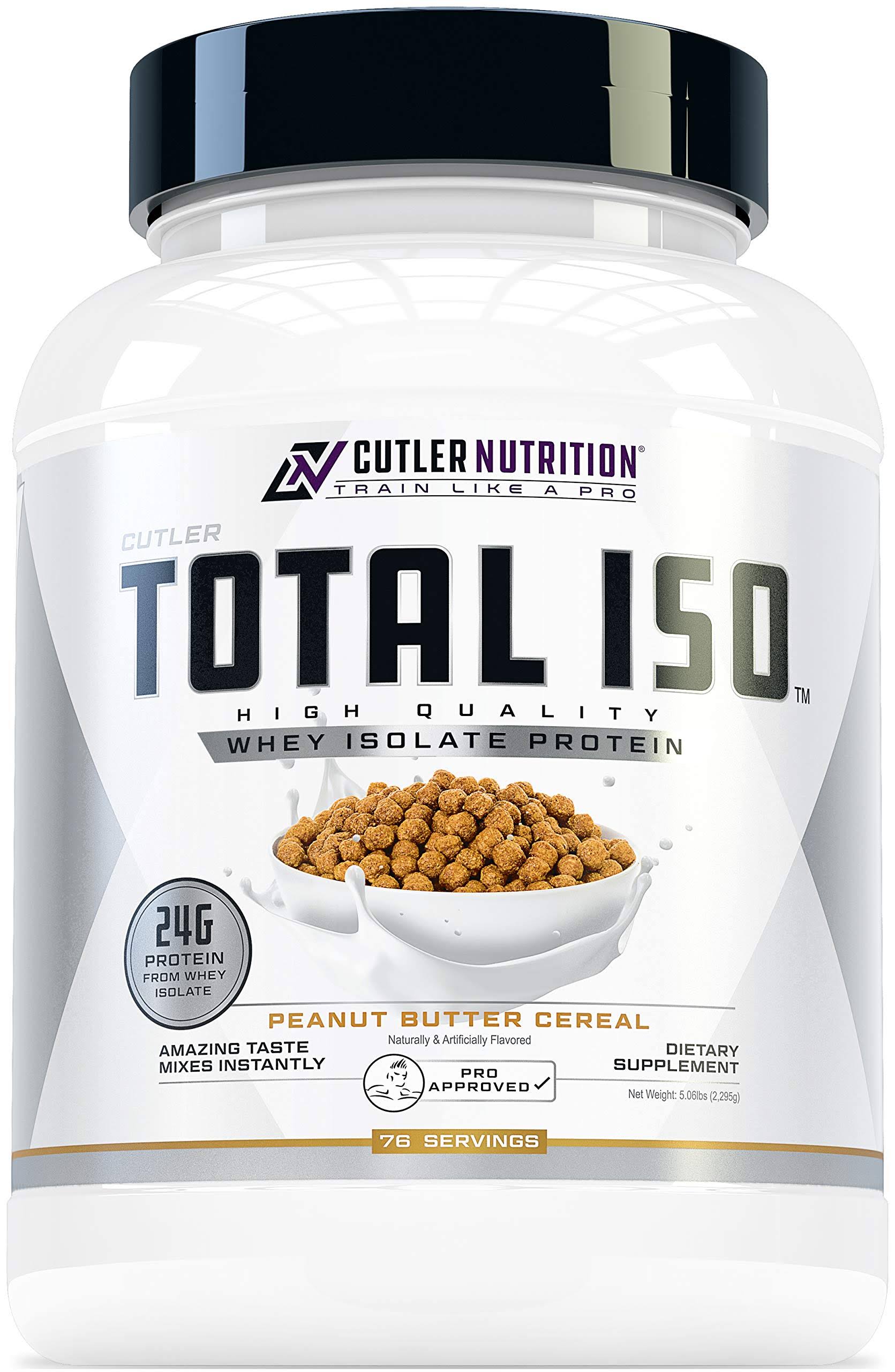 Cutler Nutrition | Total iso, Peanut Butter Cereal | 5lbs