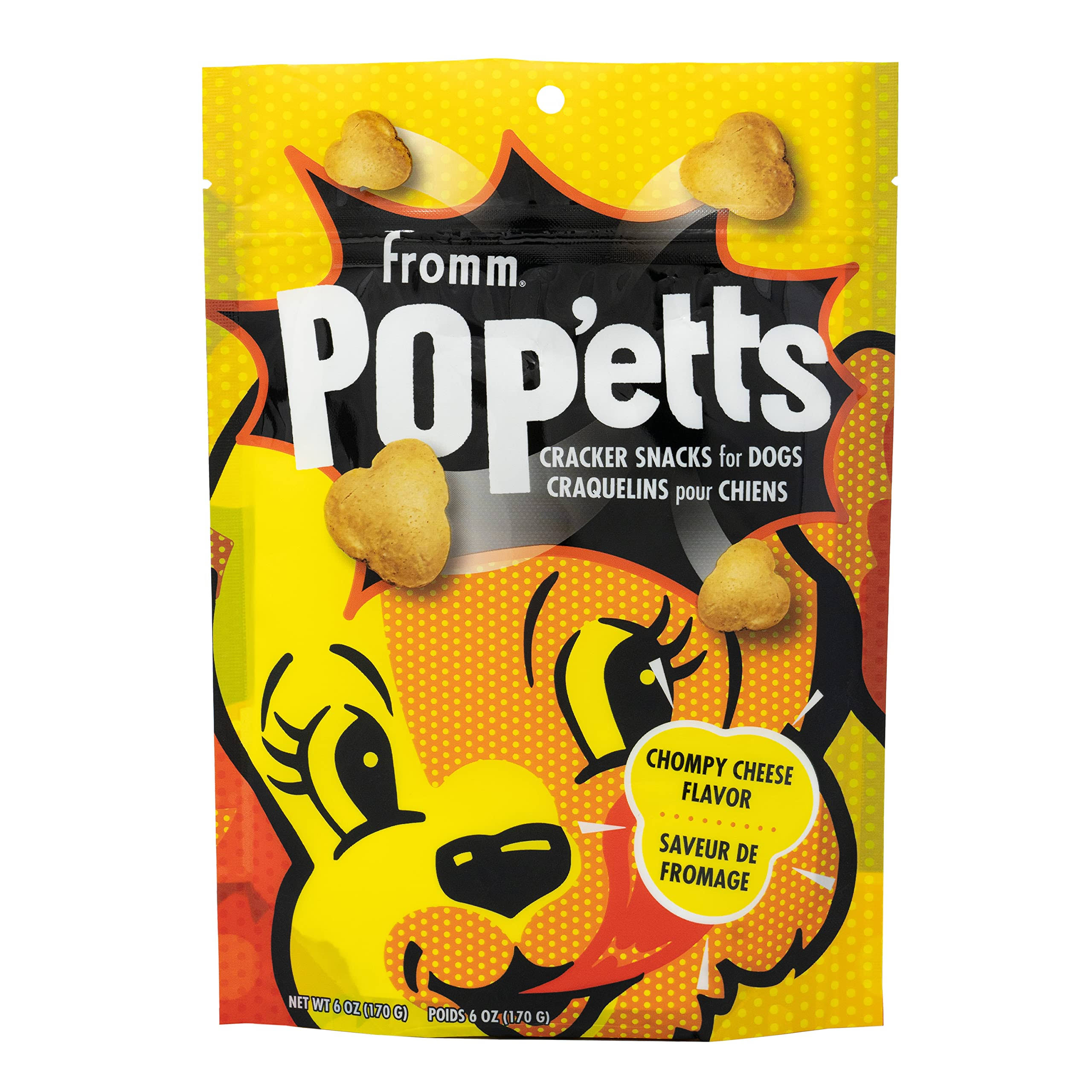 Fromm Dog Pop'etts Cracker Treats - Chompy Cheese - 6 oz