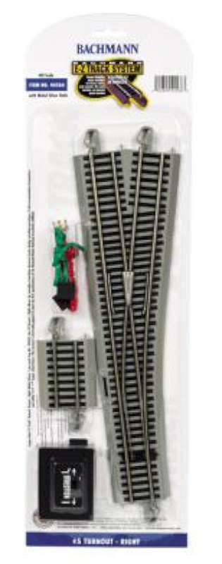Bachmann Trains Snap-Fit E-Z Track #5 Turnout - Right