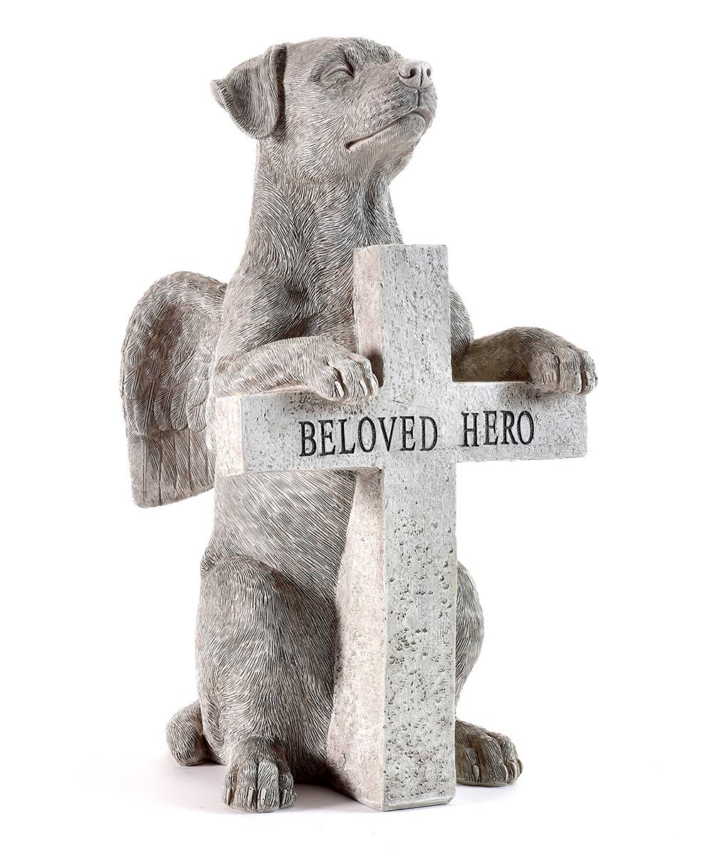 Giftcraft Statuary 'Beloved Hero' Angel Dog Statue One-Size