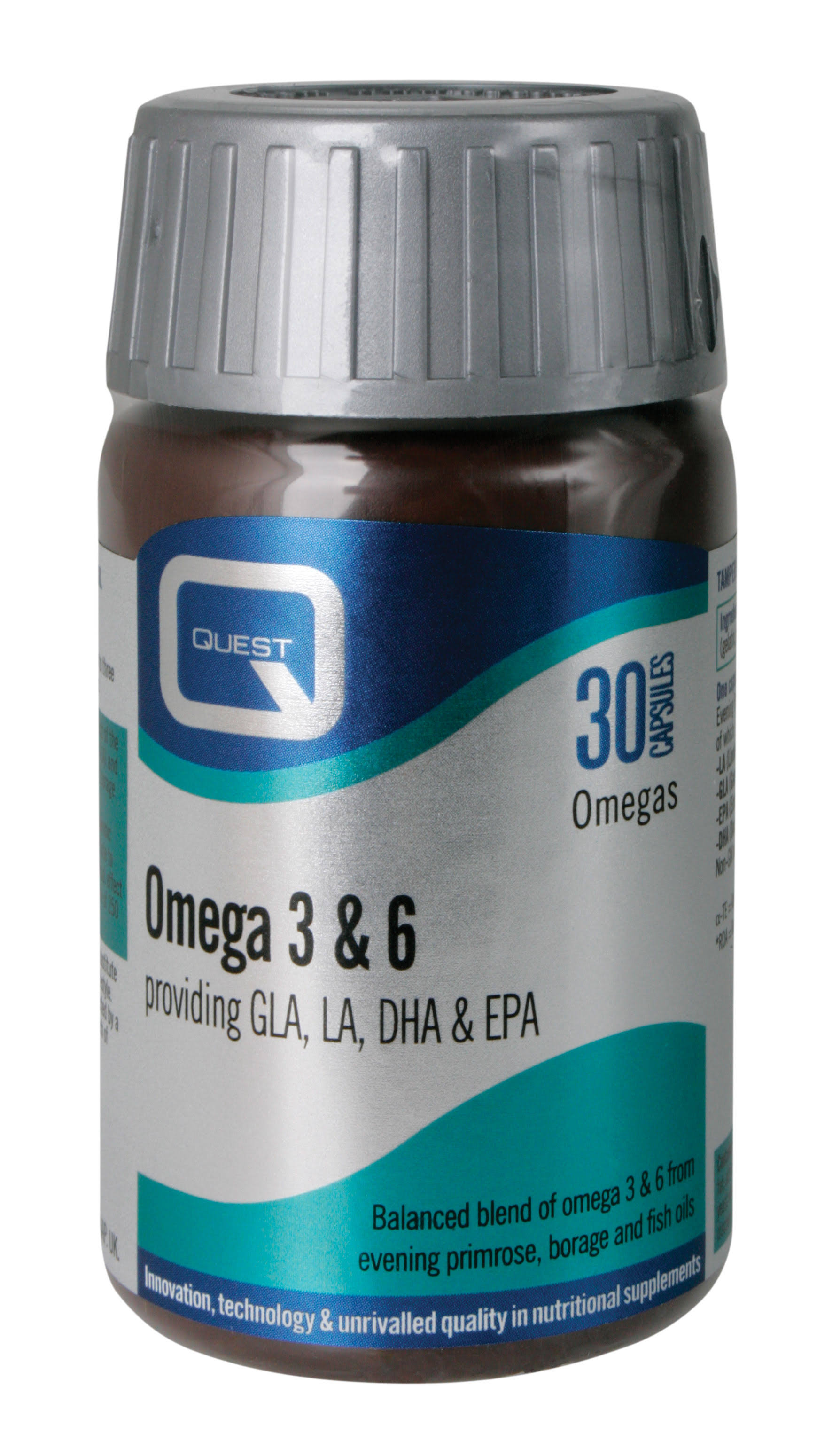 Quest Well-Being Cardio Formula Omega 3 & 6 - 30 Capsules