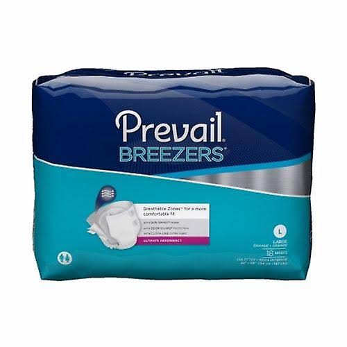 Prevail Breezers Adult Briefs - Large, 18 Count