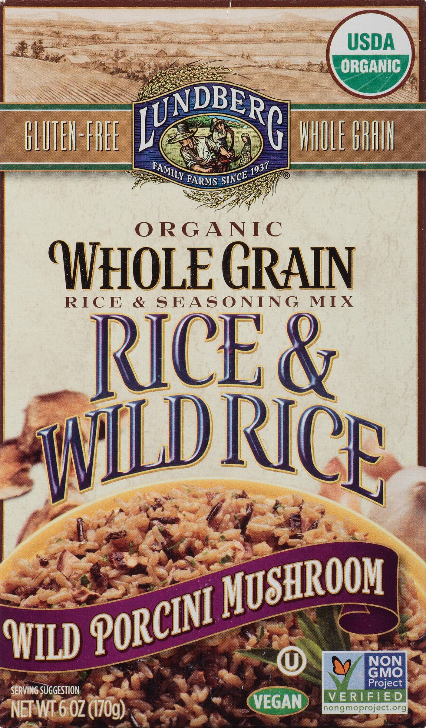 Lundberg Organic Whole Grain and Wild Rice - Wild Porcini Mushroom, 6oz