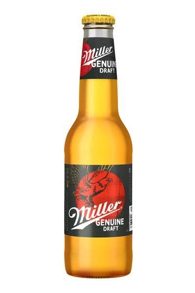 Miller Genuine Draft Beer Lager - 12oz