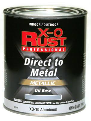 Anti-rust Oil-Base Enamel, Aluminum Gloss, 1 Qt., True Value, XO10 Qt