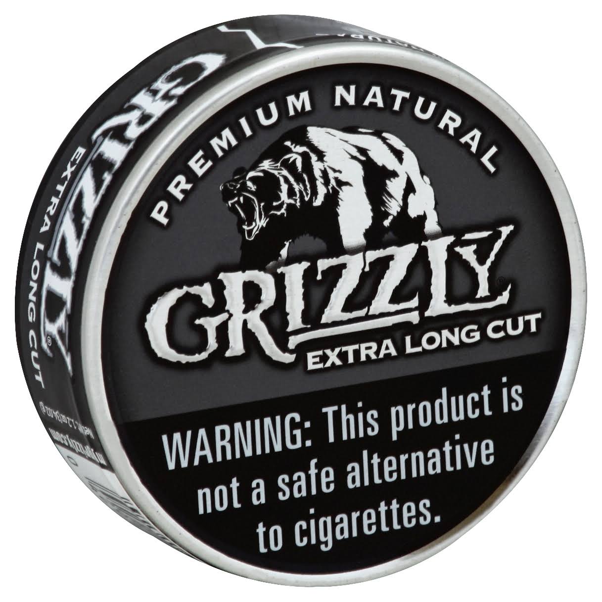 Grizzly Snuff, Moist, Premium Natural, Extra Long Cut - 1.2 oz
