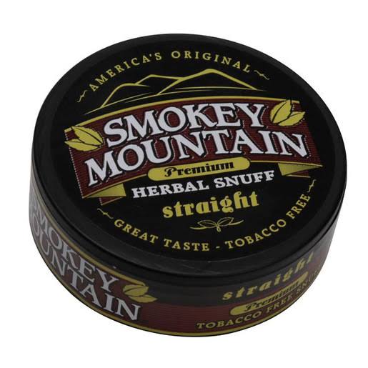 Smokey Mountain Herbal Snuff, Premium, Straight - 1 oz