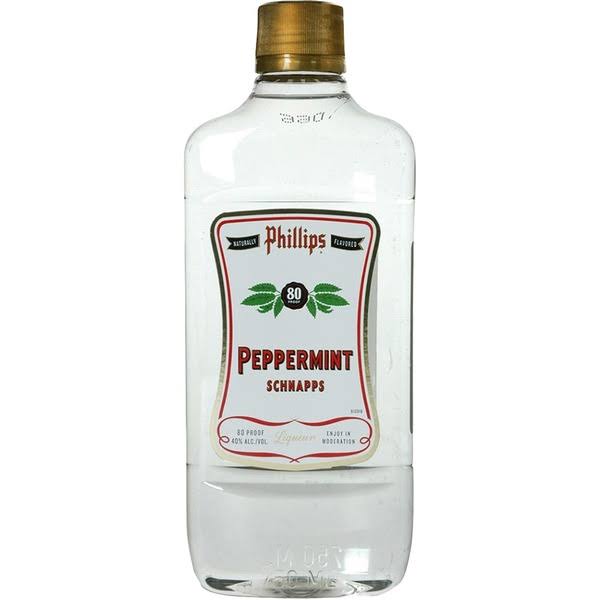 Phillips 80 Proof Peppermint Schnapps - 200 ml