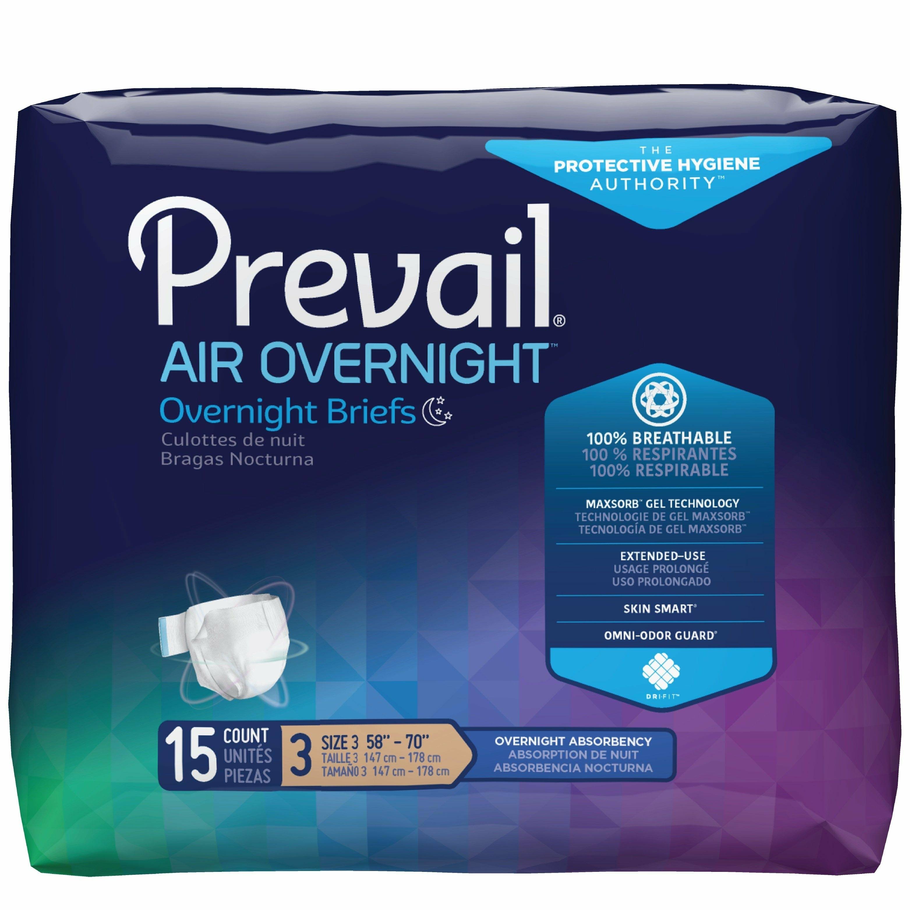 First Quality Adult Incontinence Brief, Size 3, 15 Bags