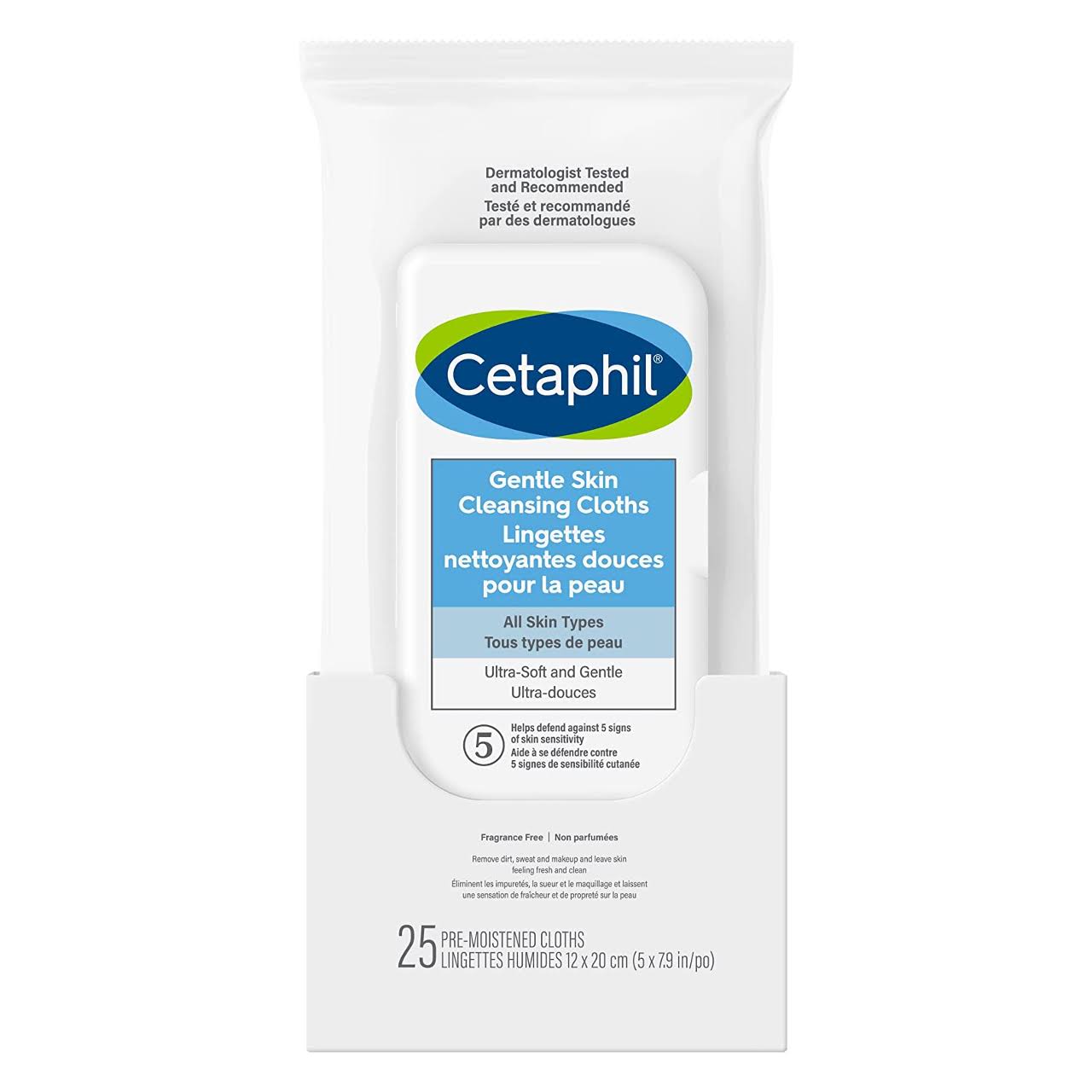 Cetaphil Gentle Skin Cleansing Cloths - Face and Body Wipes